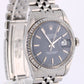 VINTAGE Rolex Datejust Stainless Steel Blue Pie Pan 36mm 1600 Jubilee Watch