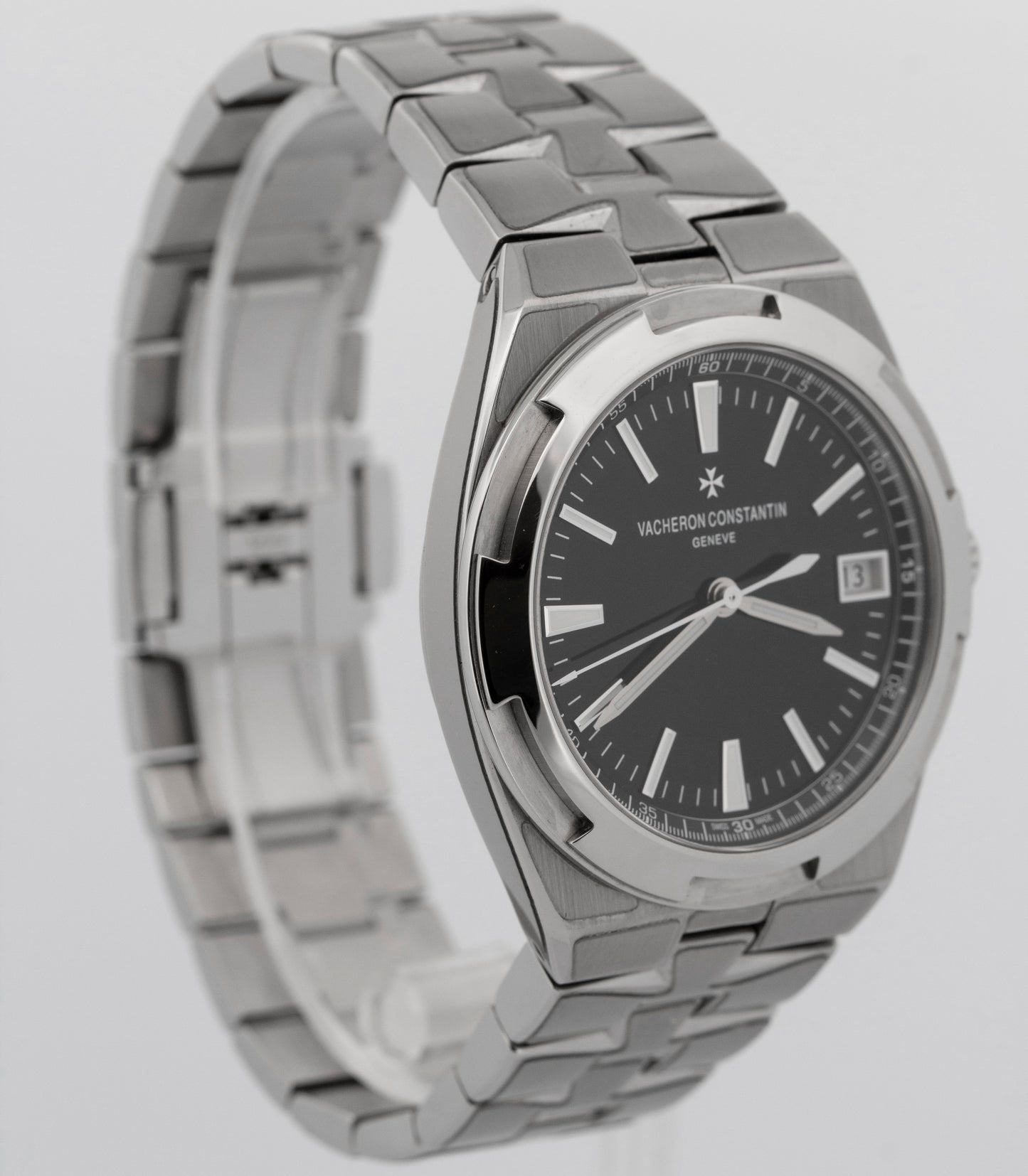 2021 PAPERS Vacheron Constantin Overseas BLACK Steel 41mm 4500V/110A-B483 Watch