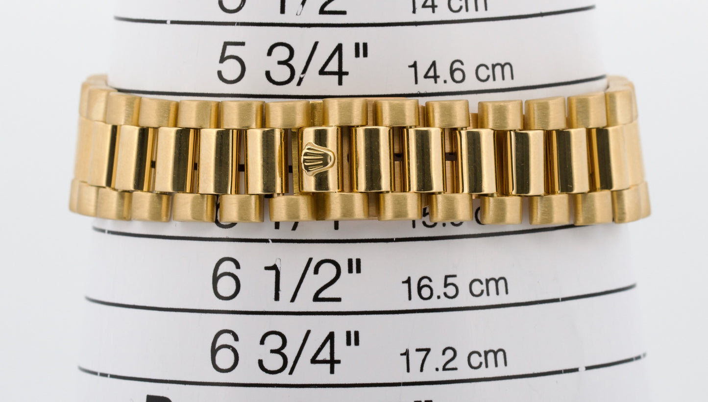 VINTAGE 1979 Ladies Rolex DateJust President CHAMPAGNE DIAMOND 31mm 18K 6827
