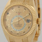 MINT PAPERS Rolex Sky-Dweller CHAMPAGNE ARABIC 18K Yellow Gold 42mm 326938 BOX