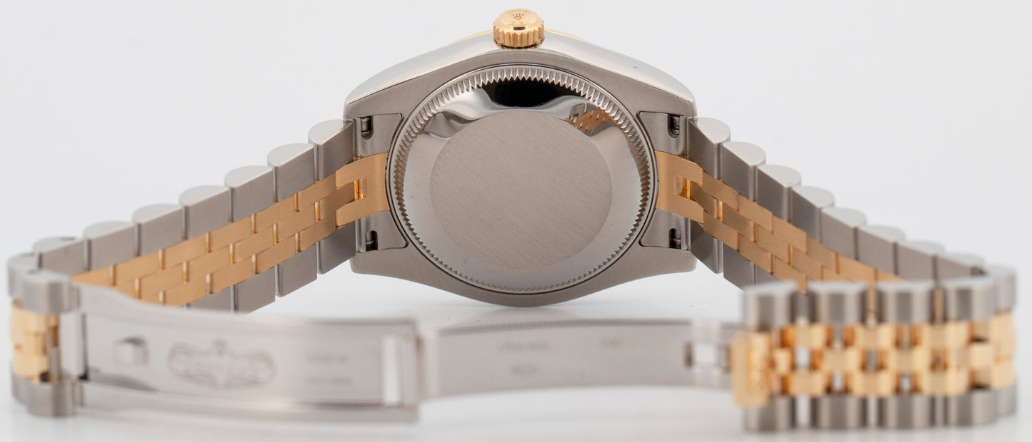PAPERS Rolex DateJust CHAMPAGNE DIAMOND Jubilee Two-Tone 31mm 178273 Watch BOX