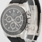 Rolex Daytona Cosmograph 18K White Gold BLACK Rubber Ceramic 116519 Watch