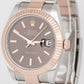 MINT 2021 PAPERS Rolex DateJust 41 Rose Gold Chocolate Two-Tone 126331 Watch BOX