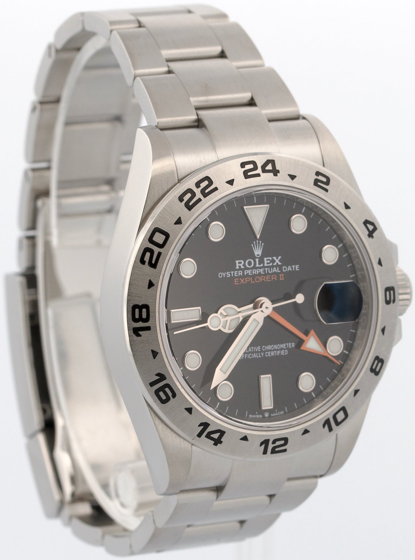 2021 PAPERS Rolex Explorer II 42mm BLACK Stainless Steel GMT 226570 Watch BOX