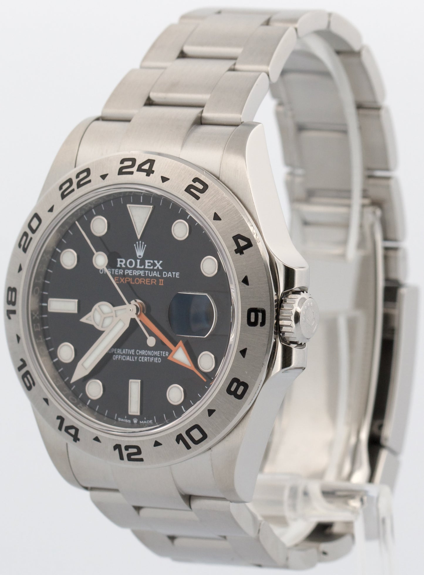 2021 PAPERS Rolex Explorer II 42mm BLACK Stainless Steel GMT 226570 Watch BOX