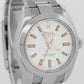 Rolex Milgauss WHITE Orange Stainless Steel 40mm 116400 Oyster Automatic Watch