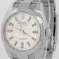 Rolex Milgauss WHITE Orange Stainless Steel 40mm 116400 Oyster Automatic Watch