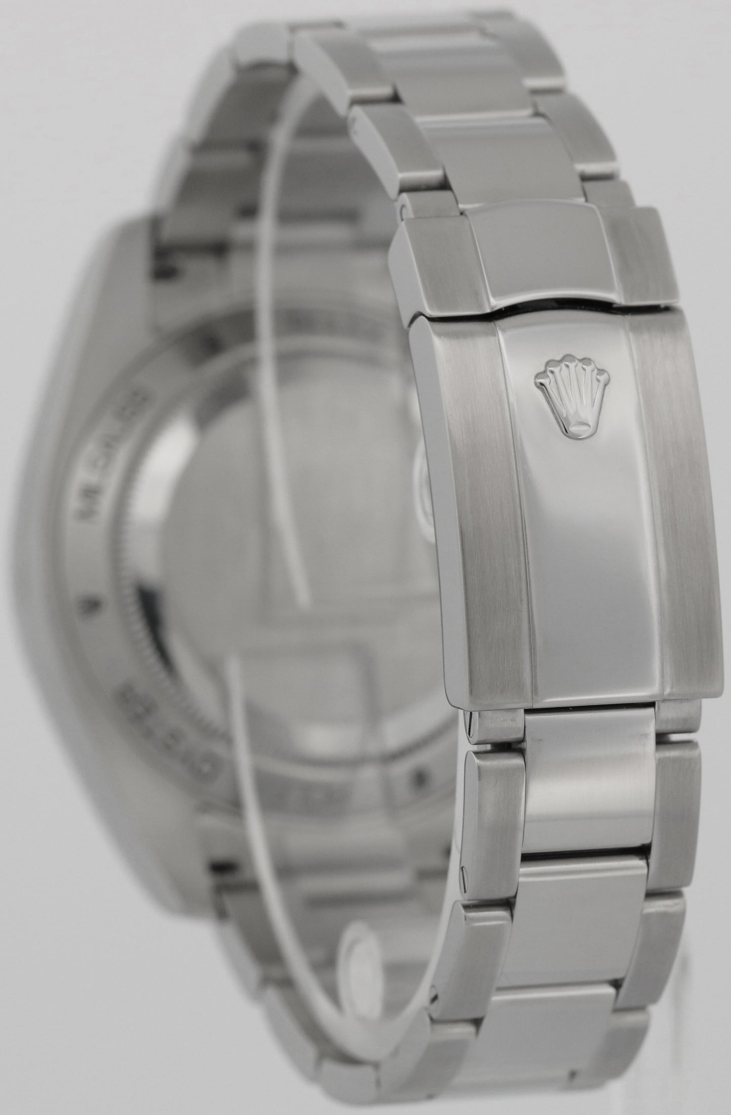 Rolex Milgauss WHITE Orange Stainless Steel 40mm 116400 Oyster Automatic Watch