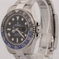 2022 PAPERS Rolex GMT-Master II BATMAN Blue Black 40mm OYSTER 126710 BLNR BOX
