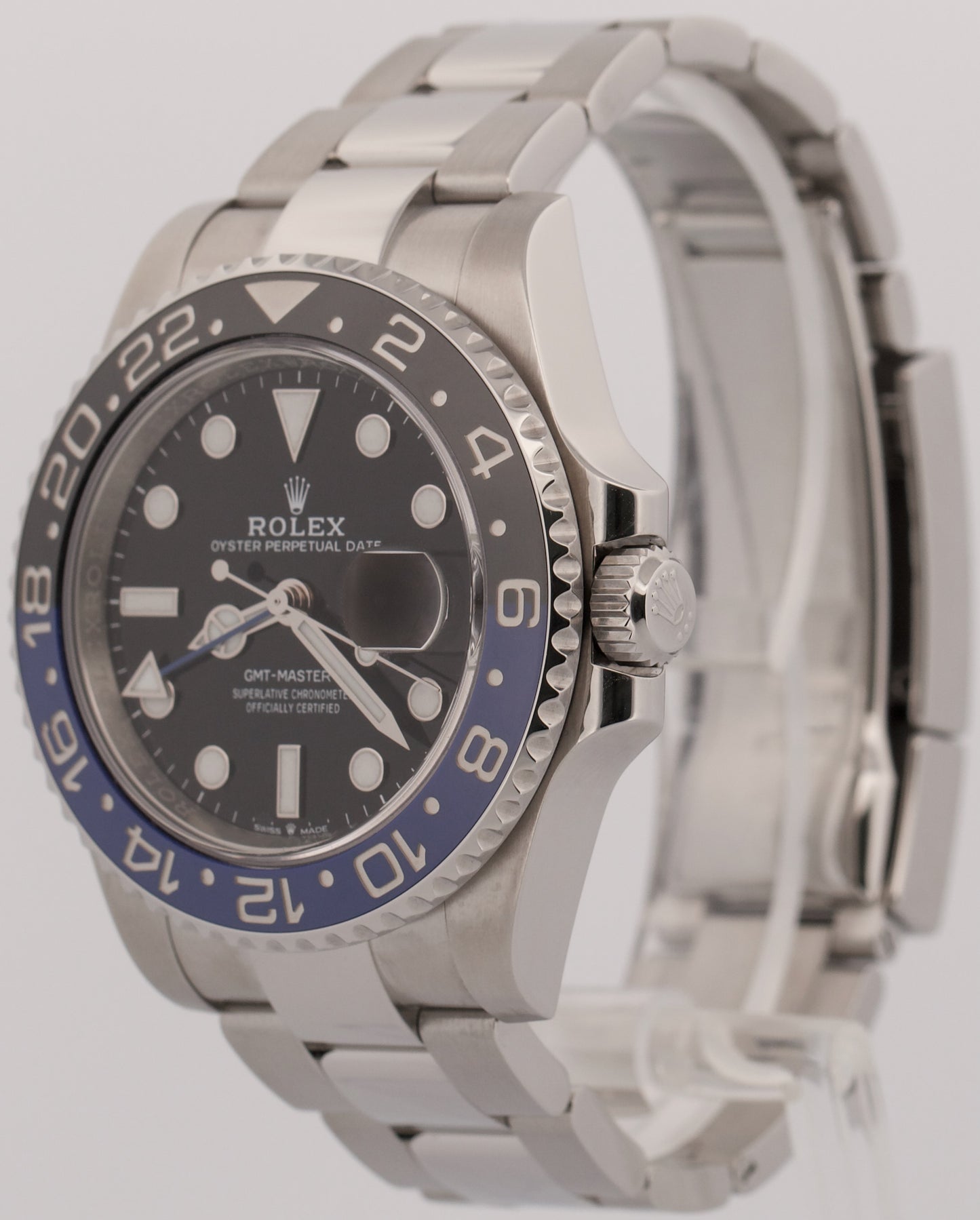 2022 PAPERS Rolex GMT-Master II BATMAN Blue Black 40mm OYSTER 126710 BLNR BOX
