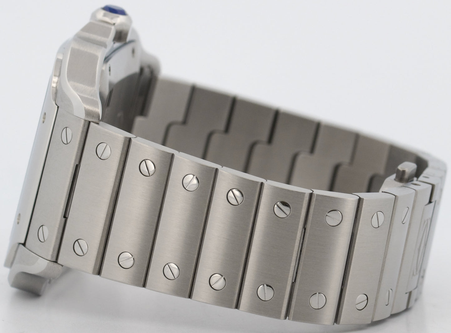 2022 PAPERS Cartier Santos 39.8mm WHITE ROMAN Stainless Steel 4072 WSSA0018 BOX