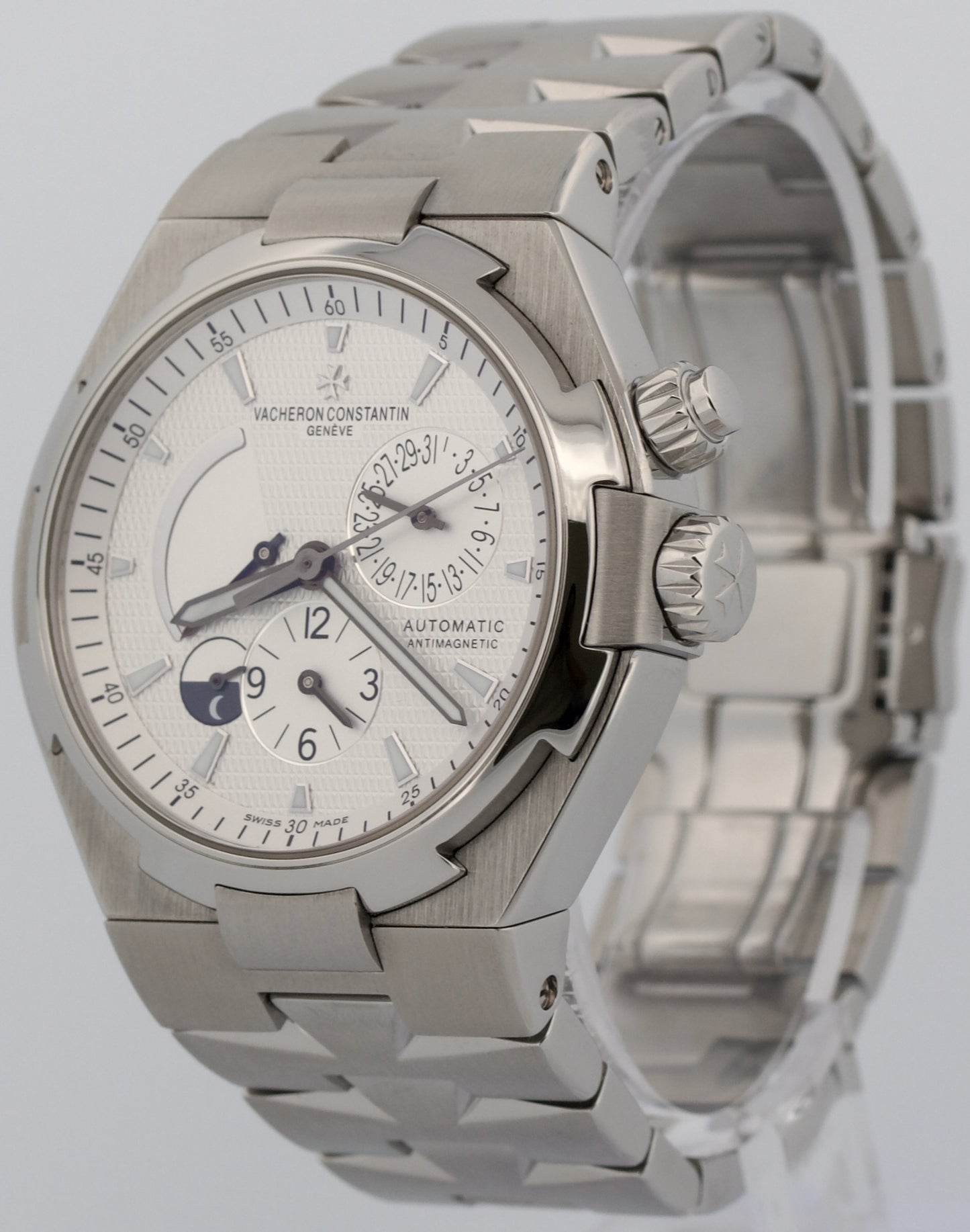 Vacheron Constantin Overseas Dual Time Steel WHITE 42mm 47450/B01A-9226 Watch