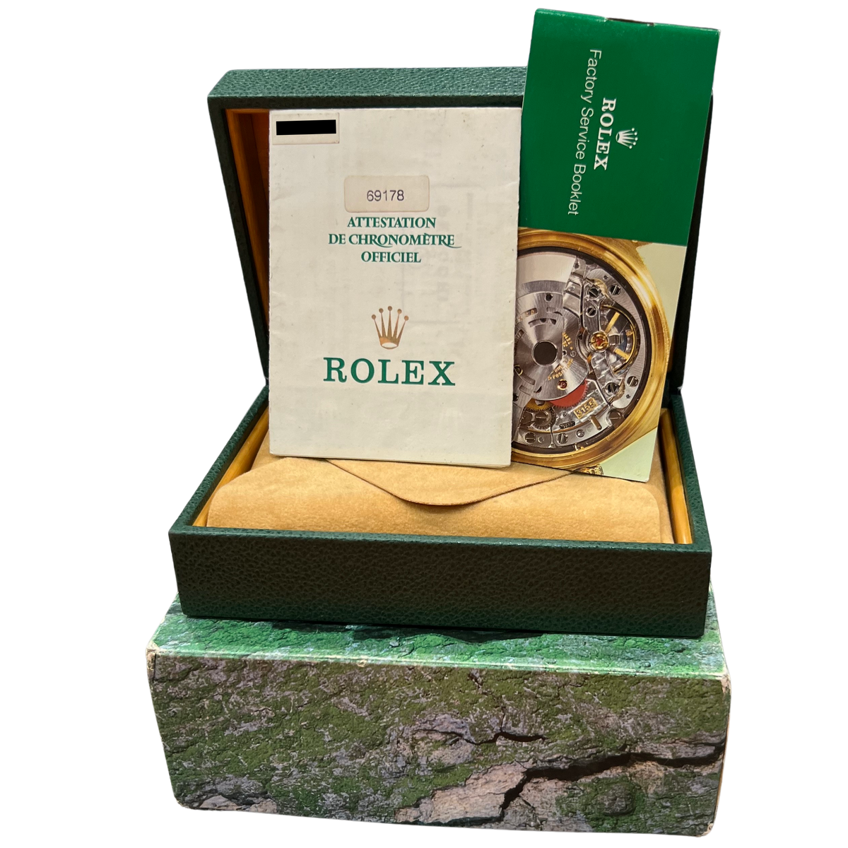 1998 Rolex DateJust President 69178 Diamond Champagne 18K Gold 26mm Box Papers