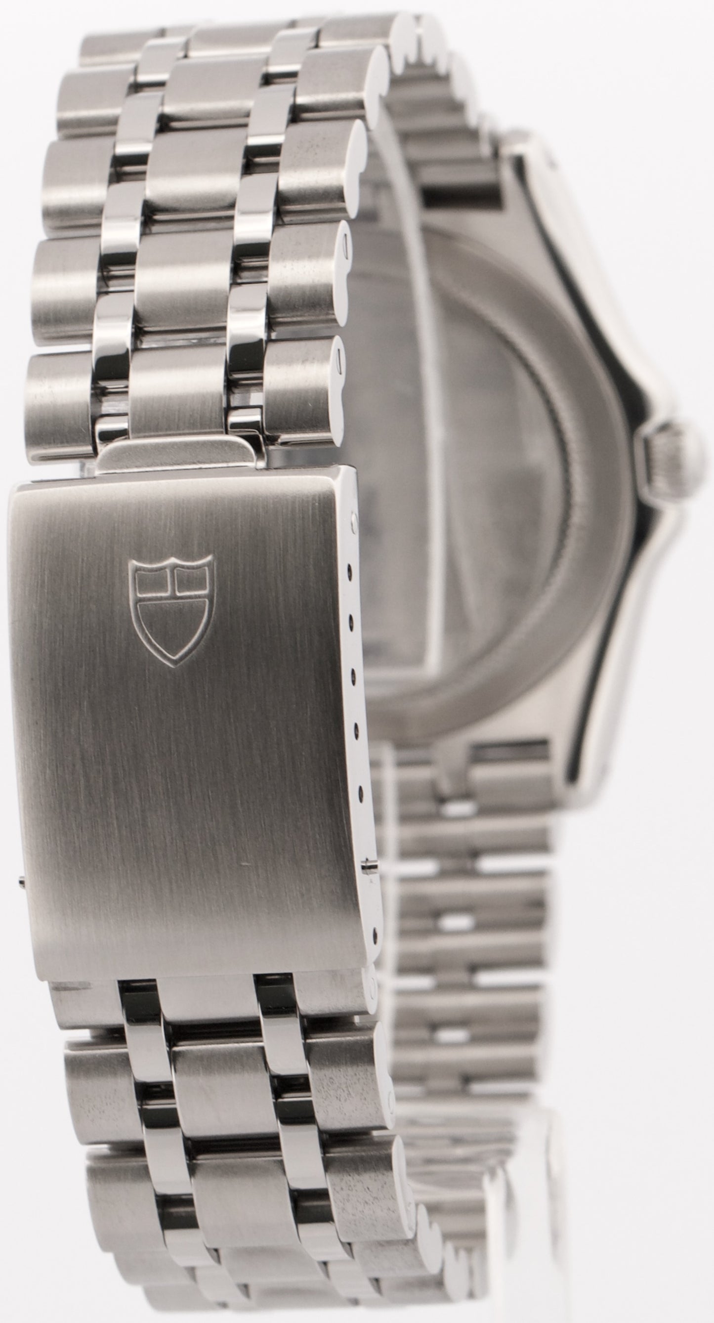 VINTAGE 1969 Tudor Monarch WHITE ARABIC 36mm Stainless Steel Quartz 15630 BOX