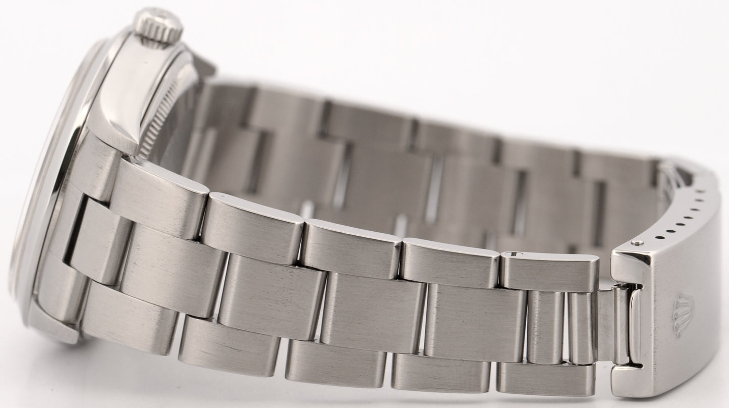 PAPERS 1997 Rolex Oyster Perpetual Air-King SILVER Steel OYSTER 34mm 14000 BOX