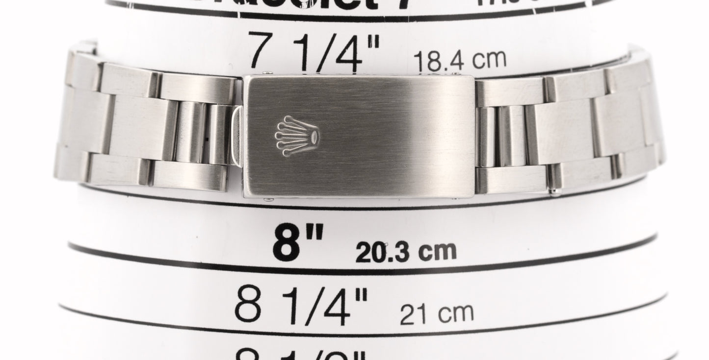 PAPERS 1997 Rolex Oyster Perpetual Air-King SILVER Steel OYSTER 34mm 14000 BOX