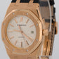Audemars Piguet Royal Oak 18K Gold WHITE Leather 39mm 15300OR.OO.D088CR.02 BOX