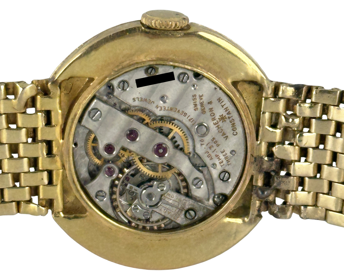 VINTAGE 1940's Vacheron Constantin Ultra Thin 18k 14k Gold Champagne 30mm Watch