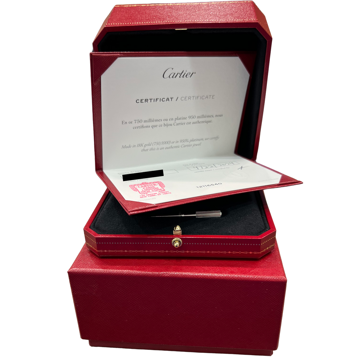 2024 Cartier Love Bracelet B6067617 18K White Gold Size 17 Box Papers