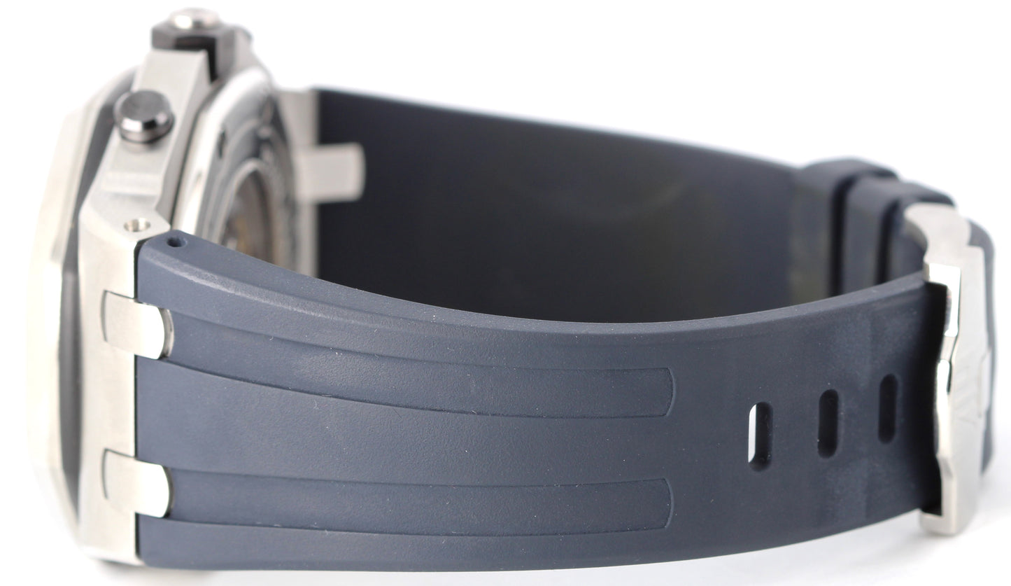 Audemars Piguet Royal Oak Offshore Steel Navy Blue Orange 42mm 26470ST Watch