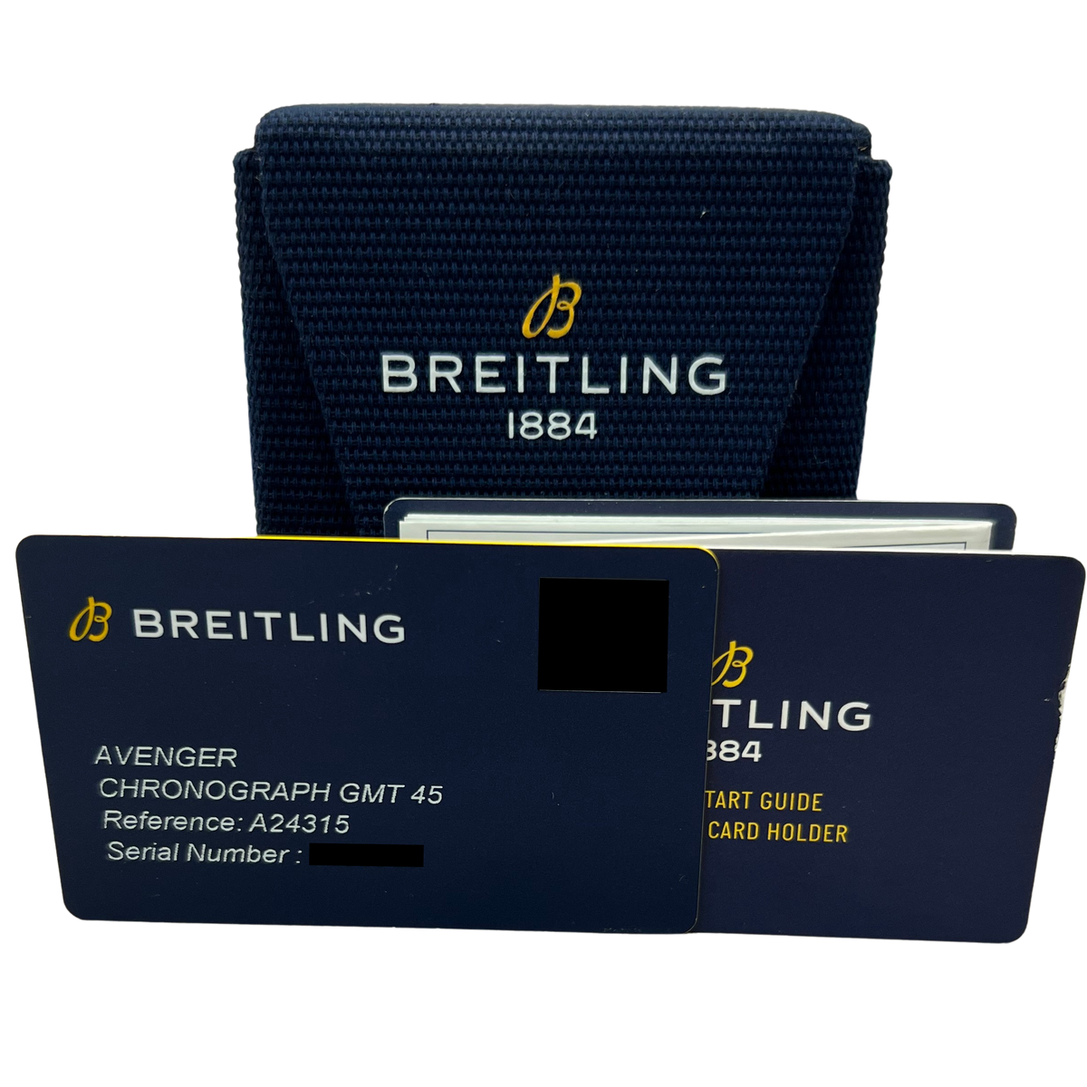 New Breitling Avenger Chronograph GMT 45 A24315 Blue Steel 45mm Watch Box Papers