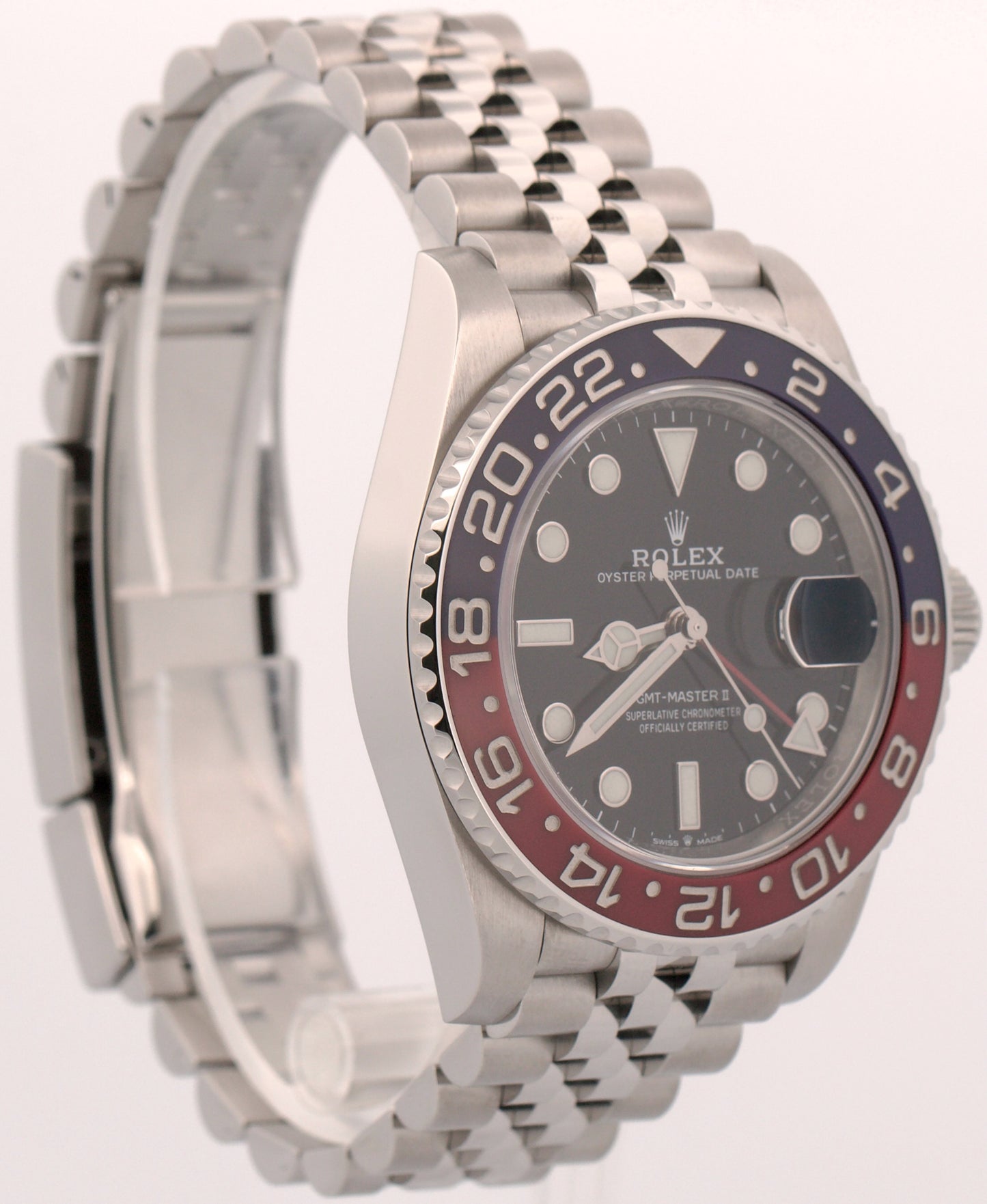 2020 PAPERS Rolex GMT-Master II Red Blue PEPSI Jubilee 40mm 126710 BLRO Watch BOX