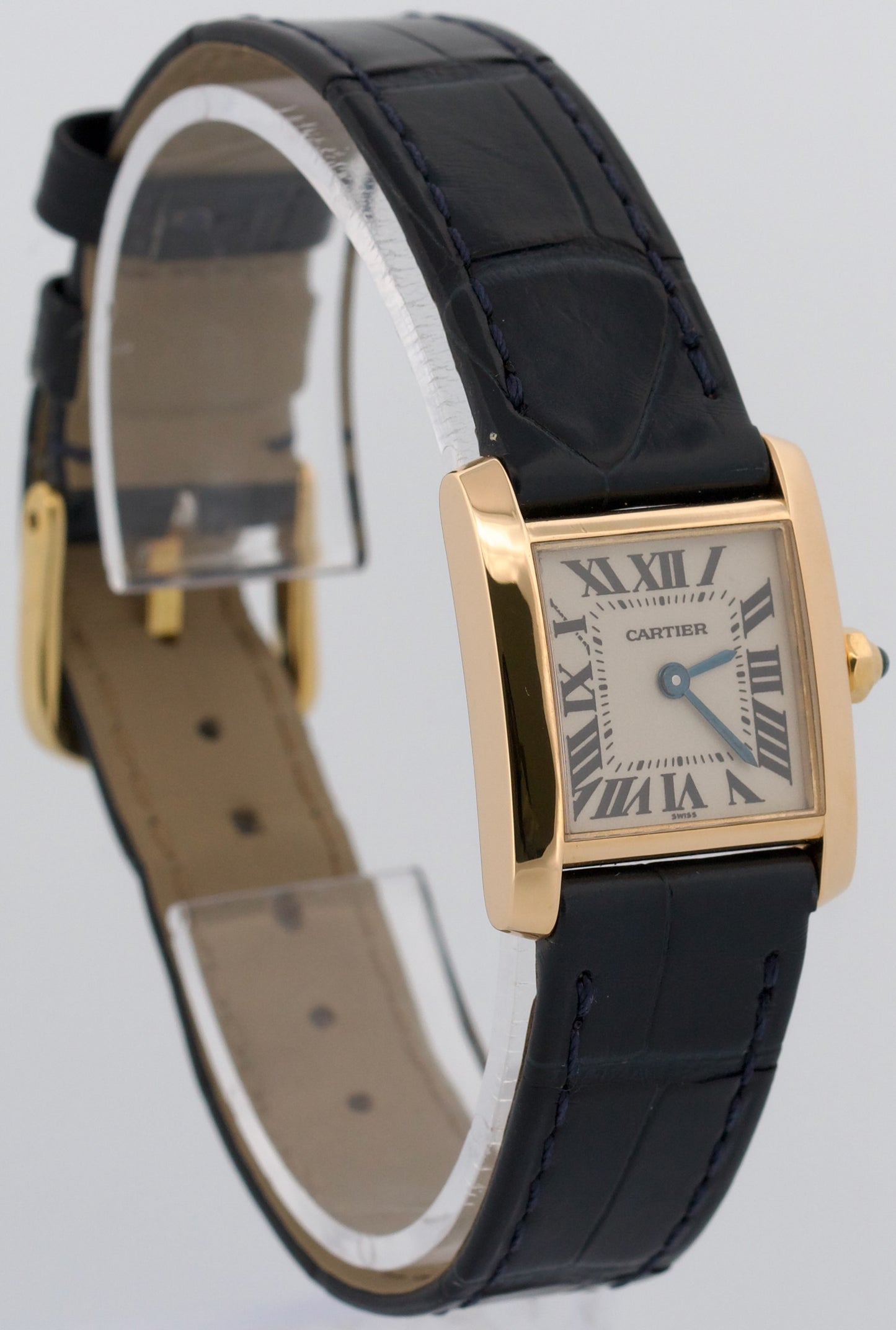 Ladies Cartier Tank Francaise IVORY 18K Gold 25mm Quartz W5000256 1820 Watch