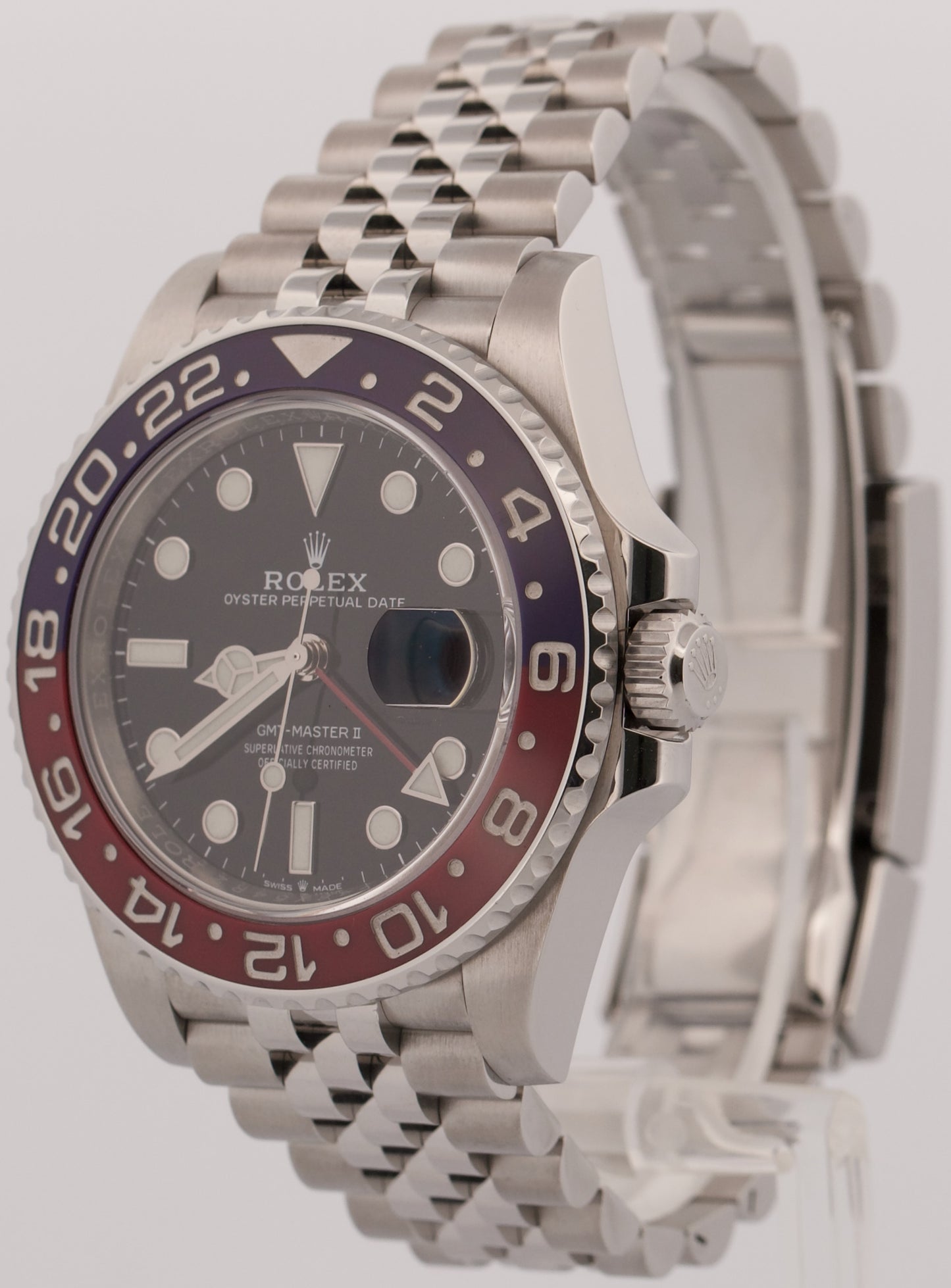 2020 PAPERS Rolex GMT-Master II Red Blue PEPSI Jubilee 40mm 126710 BLRO Watch BOX