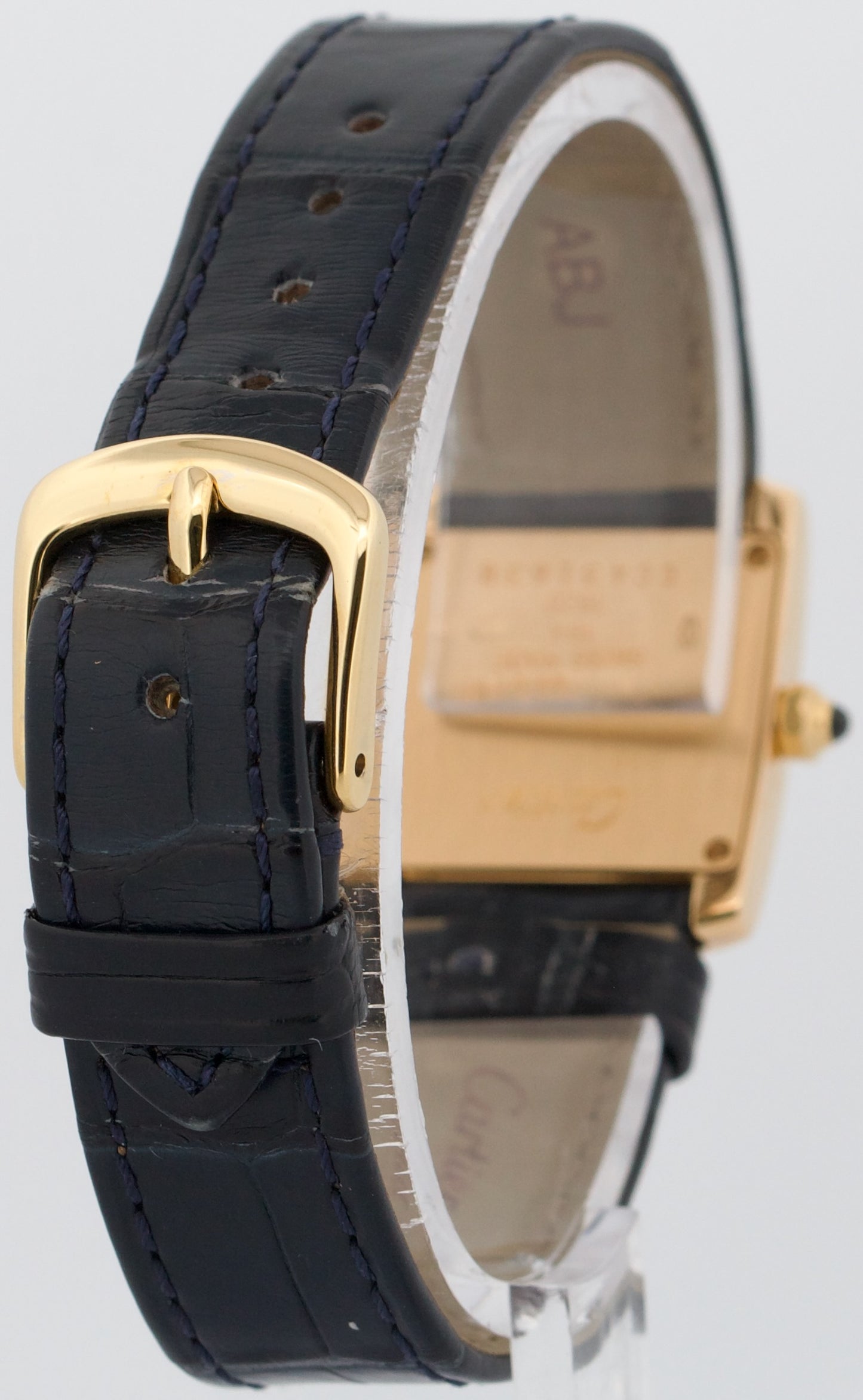 Ladies Cartier Tank Francaise IVORY 18K Gold 25mm Quartz W5000256 1820 Watch