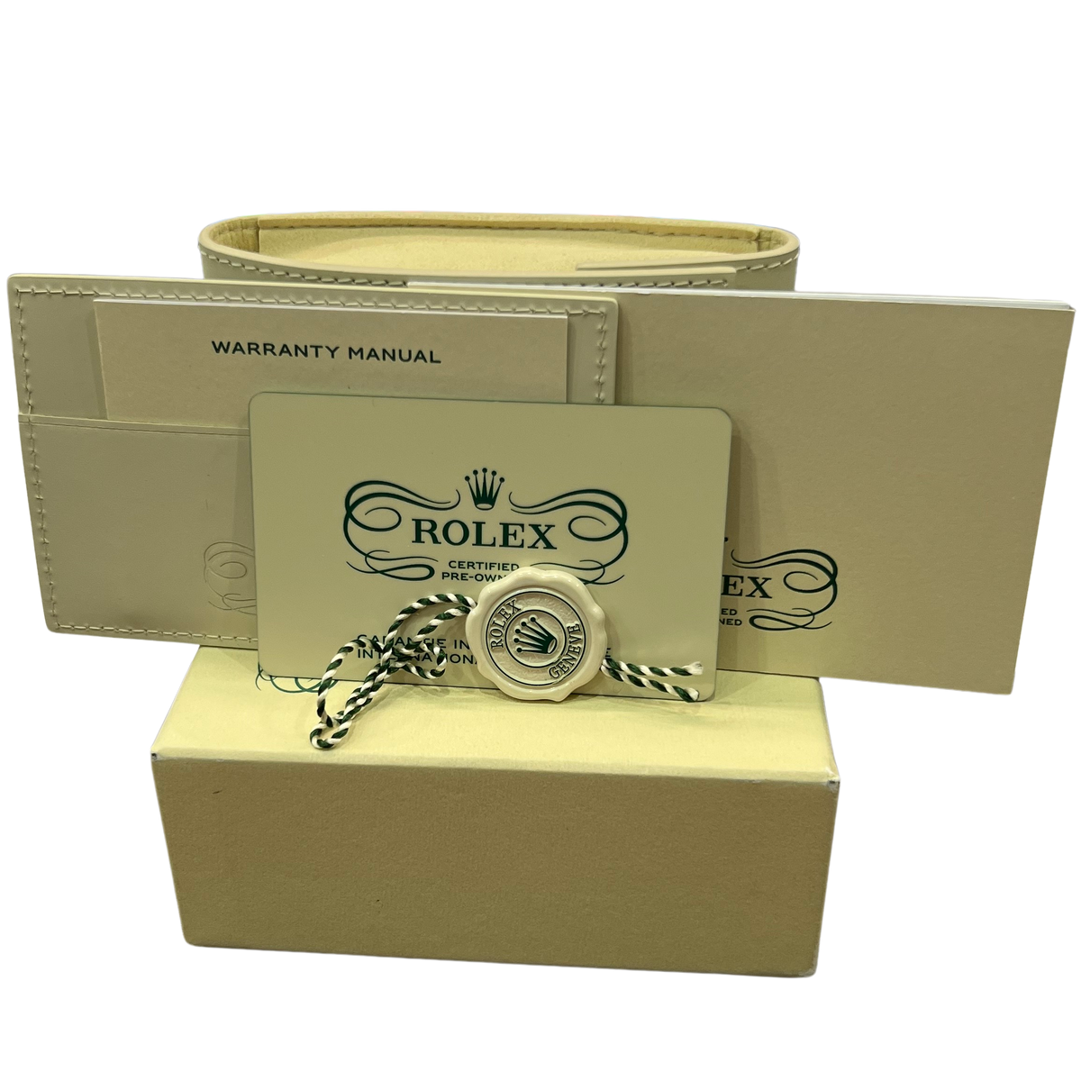 2025 CPO Rolex Yacht-Master II 116681 White Two-Tone Rose Gold 44mm Watch Box