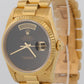 1993 Rolex Day-Date President FACTORY BLACK ONYX 36mm 18K Yellow Gold 18238
