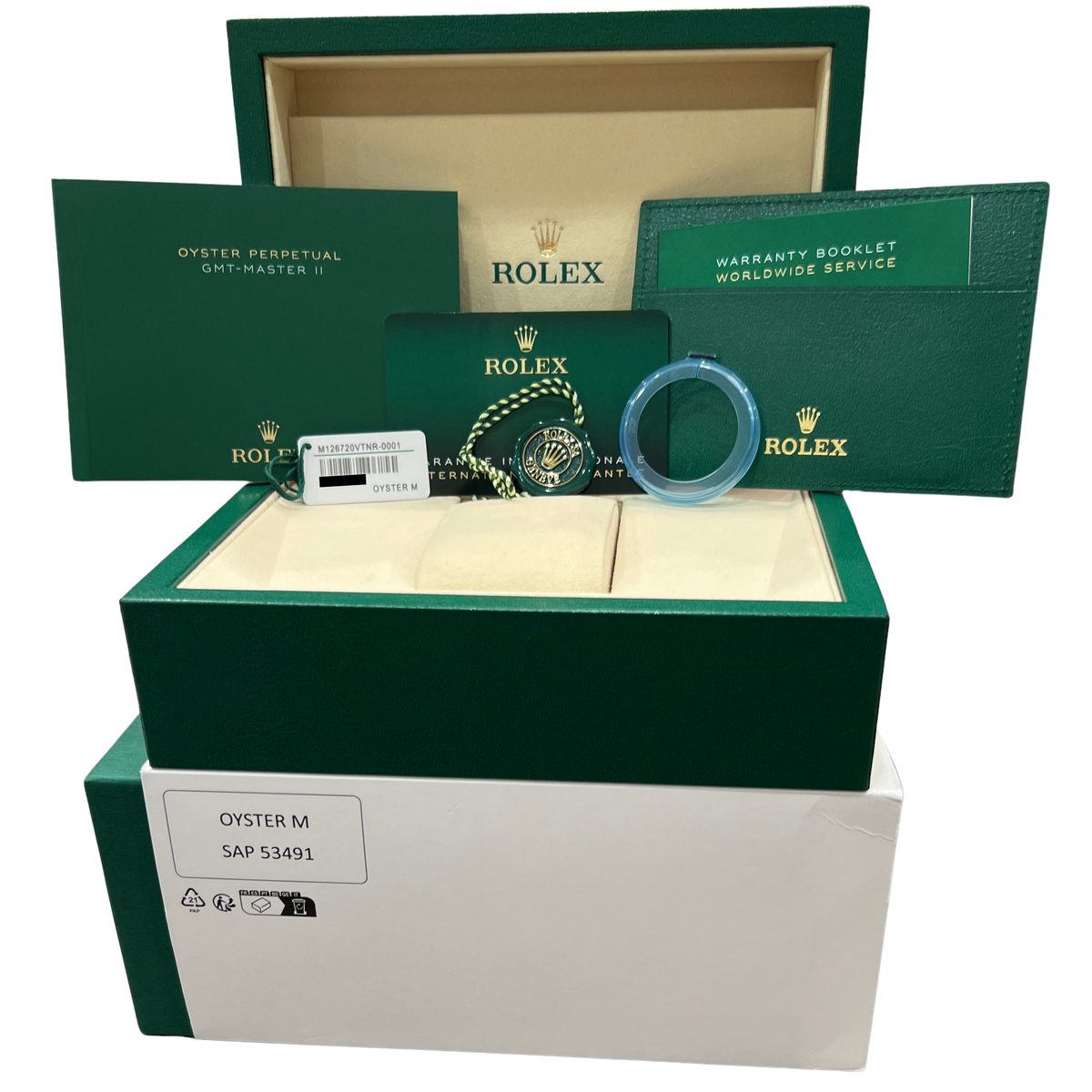 New 2026 Rolex GMT-Master II Sprite 126720 VTNR Green Steel 40mm Box Papers