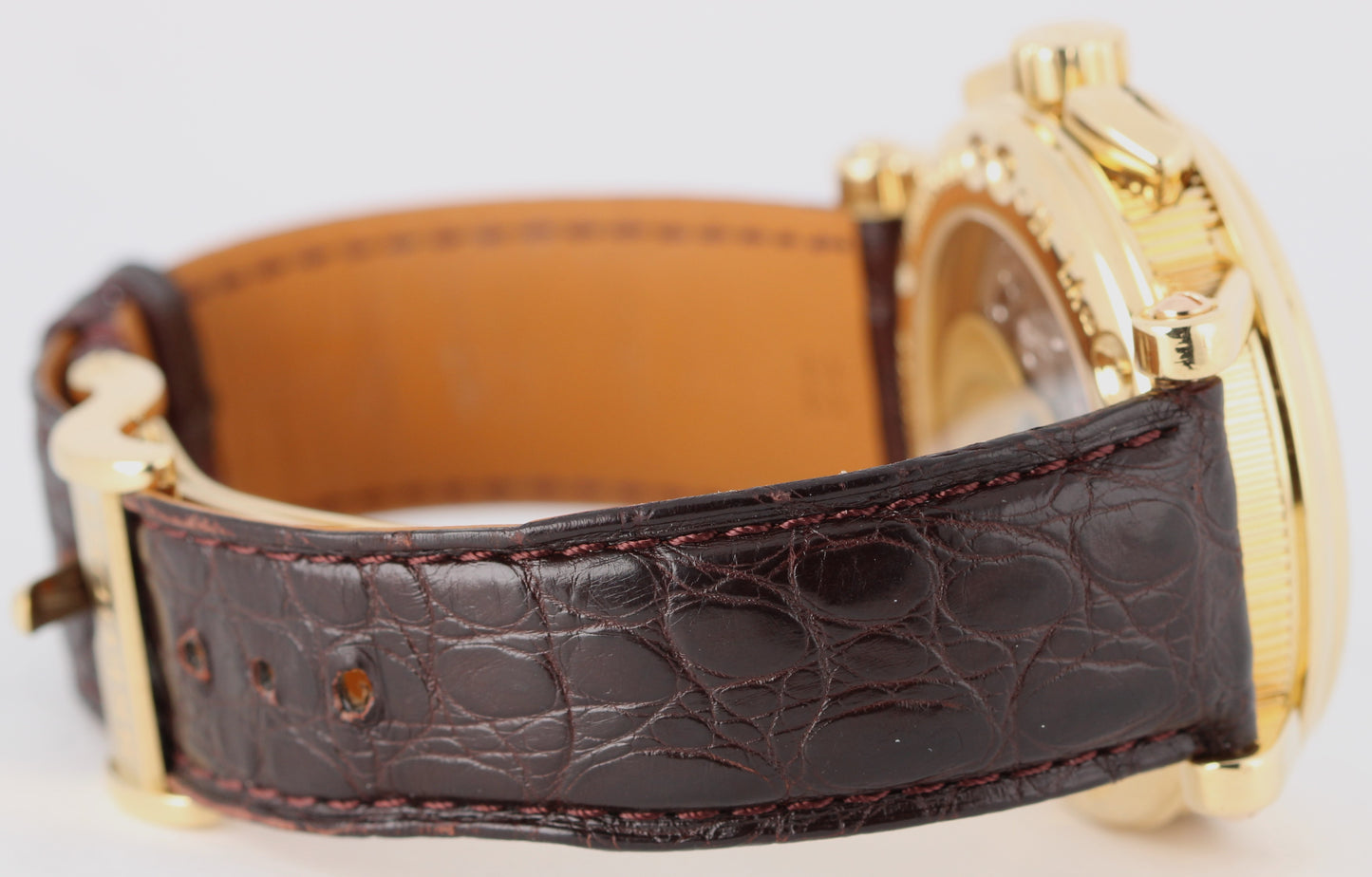 Breguet Horloger de la Marine 18k Yellow Gold Silver 42mm 5827BA Watch