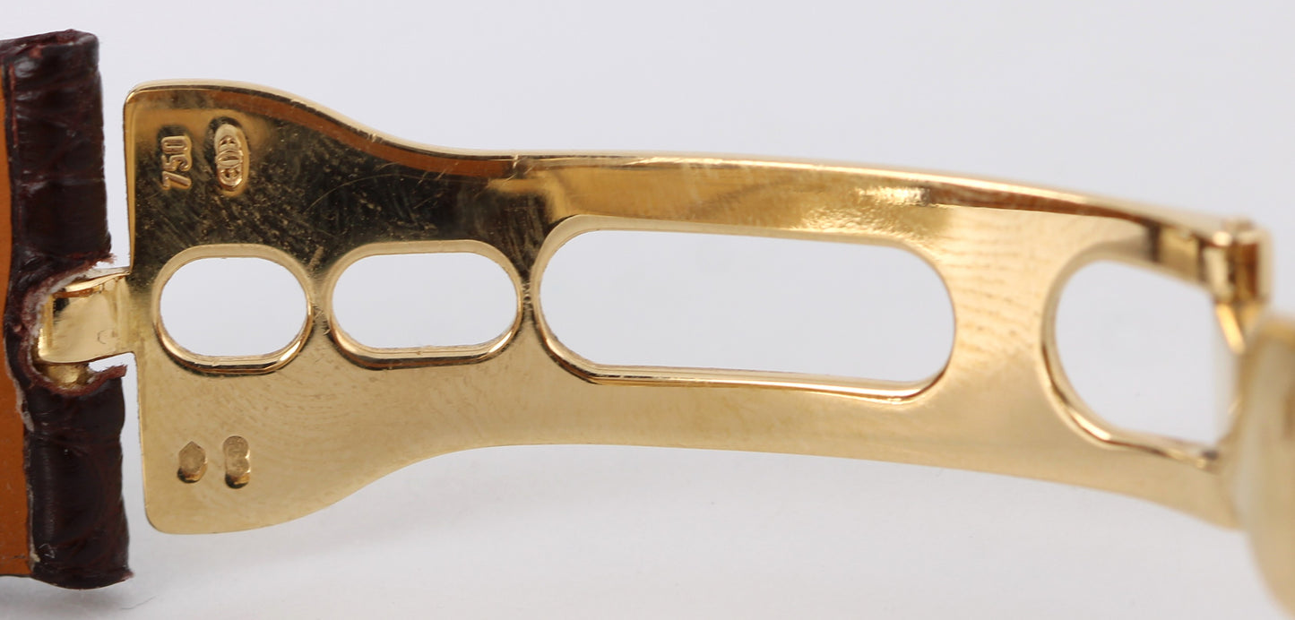 Breguet Horloger de la Marine 18k Yellow Gold Silver 42mm 5827BA Watch