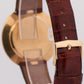 VINTAGE Patek Philippe Calatrava 35mm SILVER Manual 18K Rose Gold Leather 2591