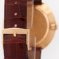 VINTAGE Patek Philippe Calatrava 35mm SILVER Manual 18K Rose Gold Leather 2591