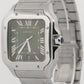 2024 PAPERS Cartier Santos-Dumont GREEN Stainless Steel WSSA0062 4072 39.8mm BOX
