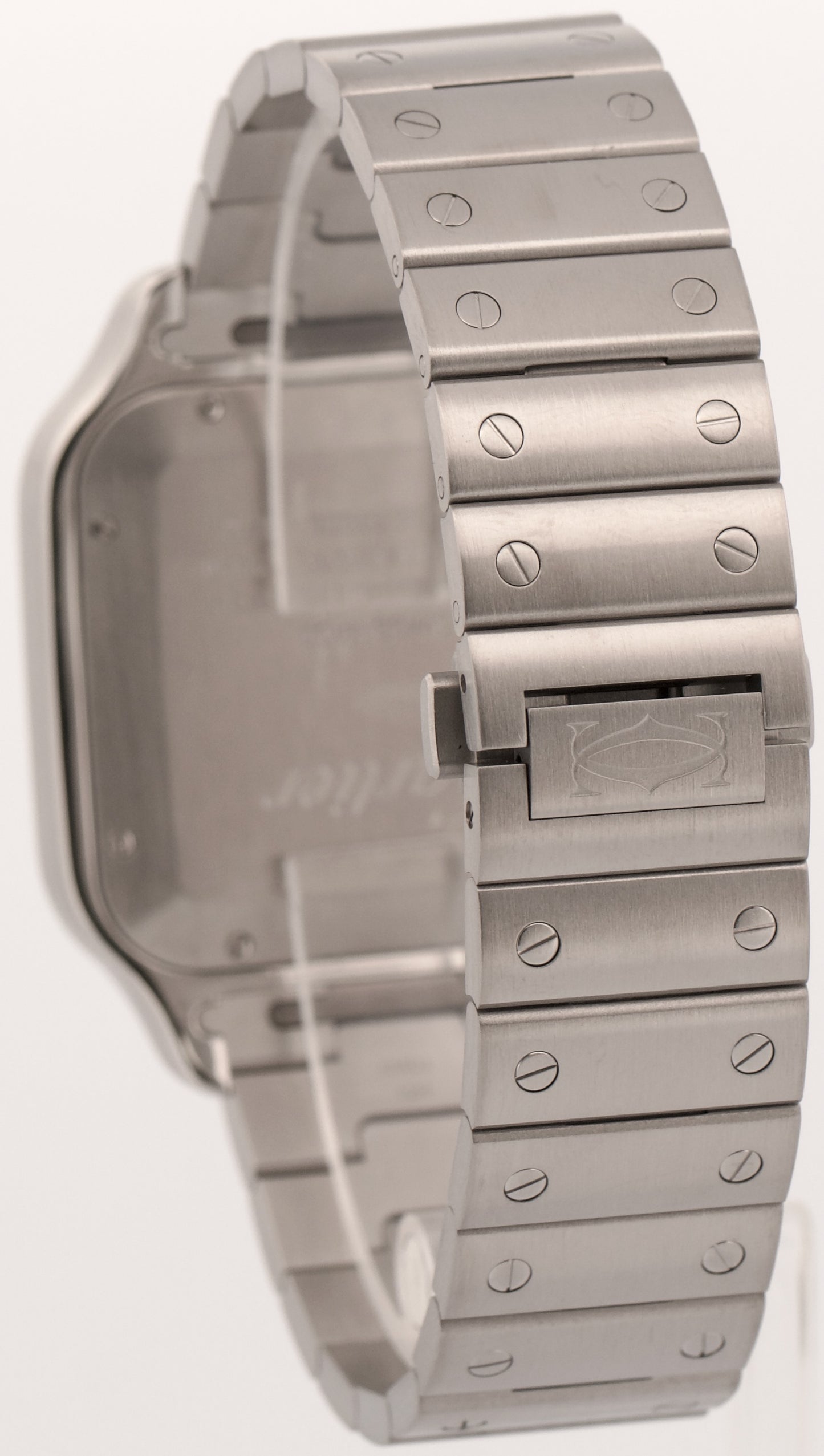 2024 PAPERS Cartier Santos-Dumont GREEN Stainless Steel WSSA0062 4072 39.8mm BOX