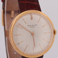 VINTAGE Patek Philippe Calatrava 35mm SILVER Manual 18K Rose Gold Leather 2591