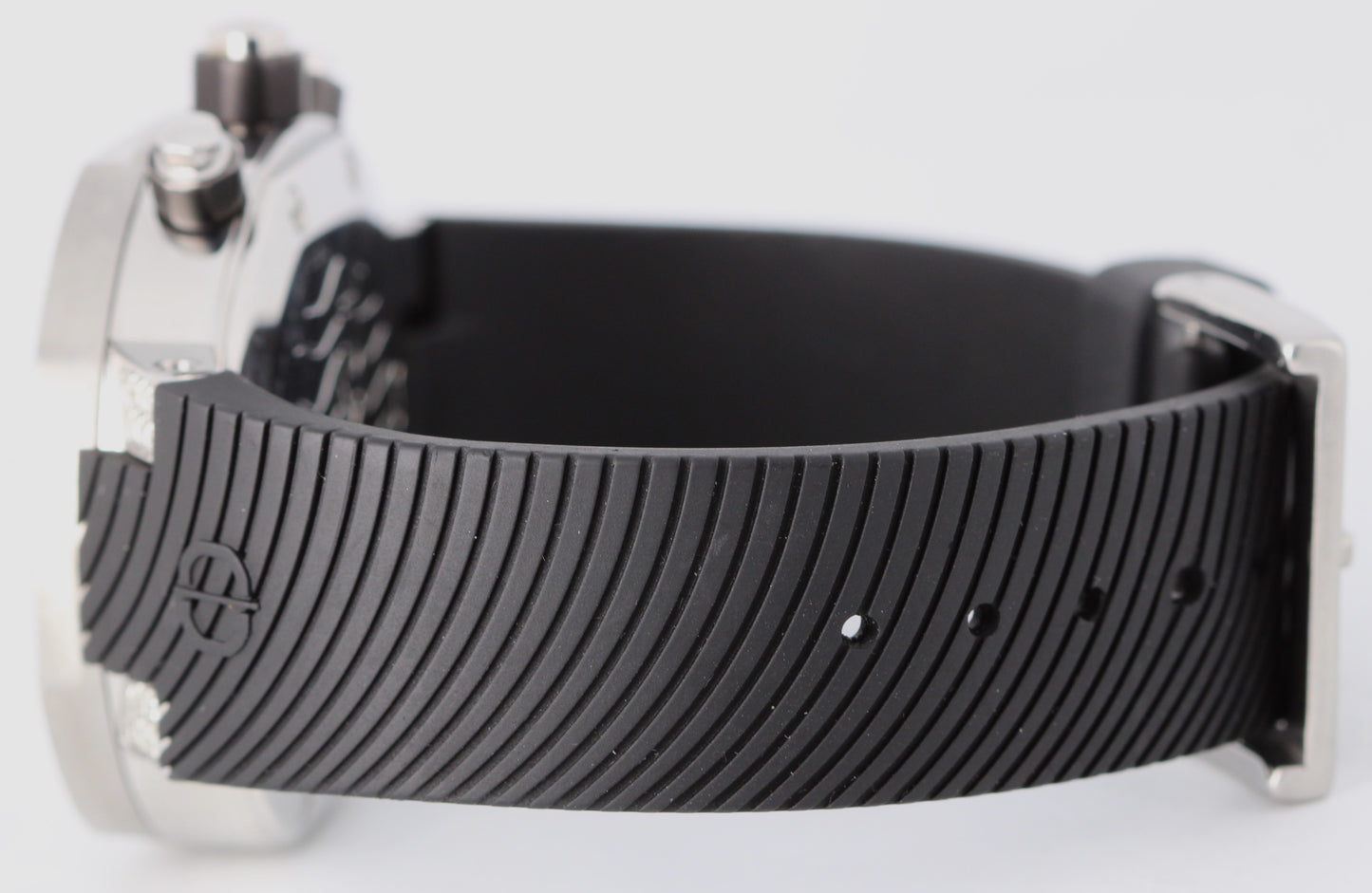 Clerc Geneve CXX Scuba DIAMONDS Chronograph Steel Silver 42mm CXXDSN115Q Watch