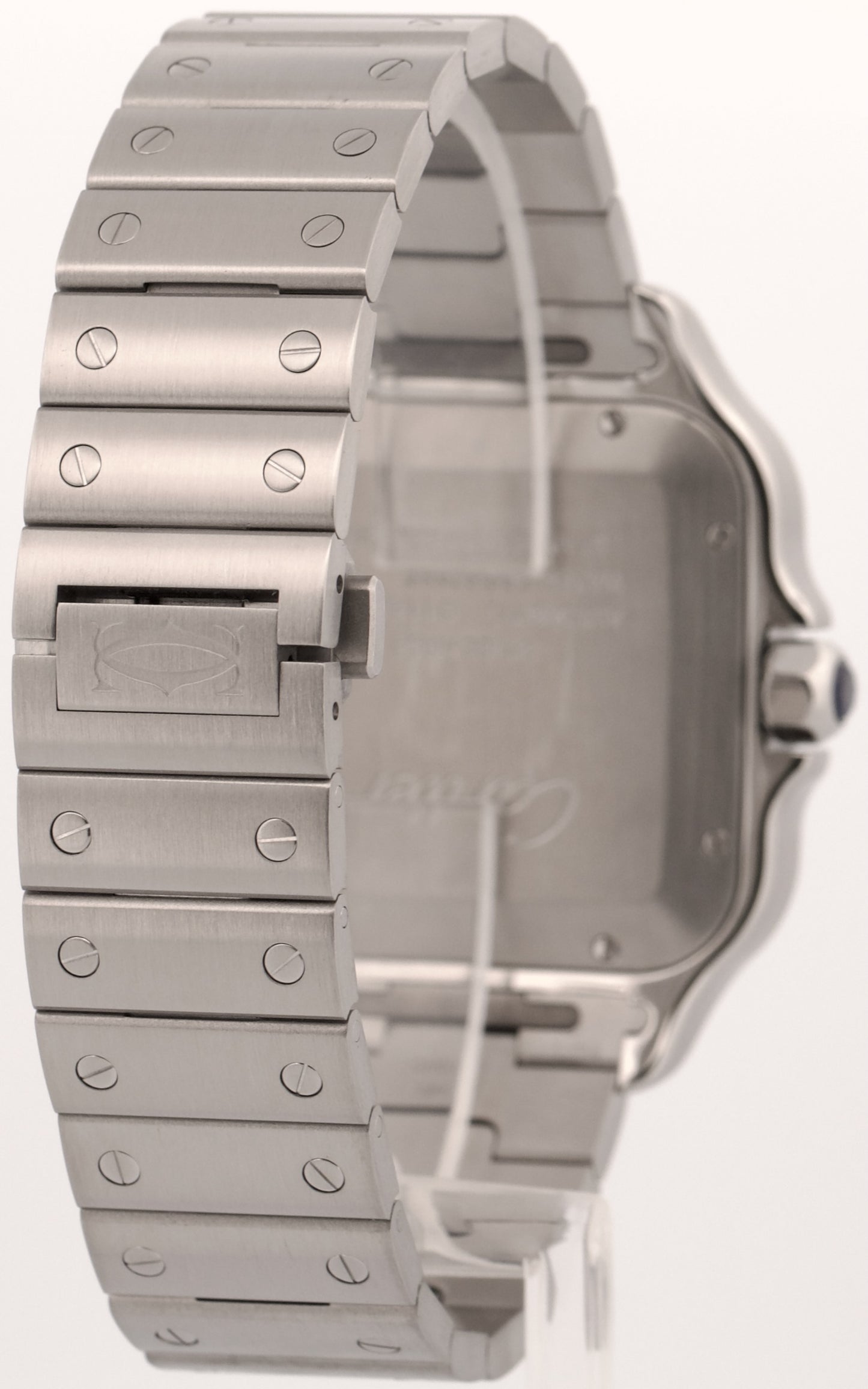 2024 PAPERS Cartier Santos-Dumont GREEN Stainless Steel WSSA0062 4072 39.8mm BOX