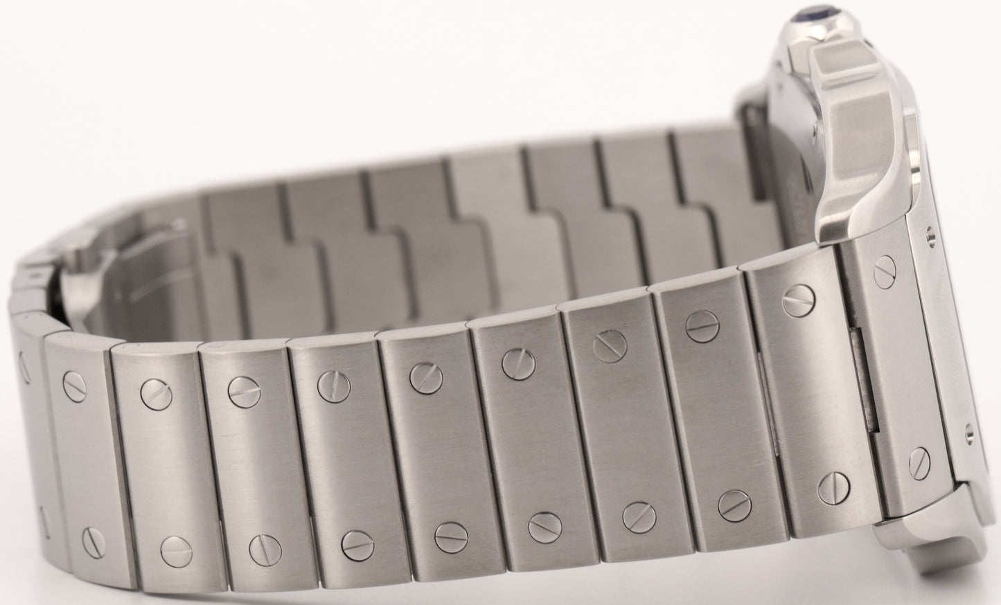 2024 PAPERS Cartier Santos-Dumont GREEN Stainless Steel WSSA0062 4072 39.8mm BOX