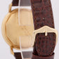 VINTAGE Patek Philippe Calatrava 36mm SILVER Automatic 18K Gold Leather 3445