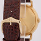VINTAGE Patek Philippe Calatrava 36mm SILVER Automatic 18K Gold Leather 3445