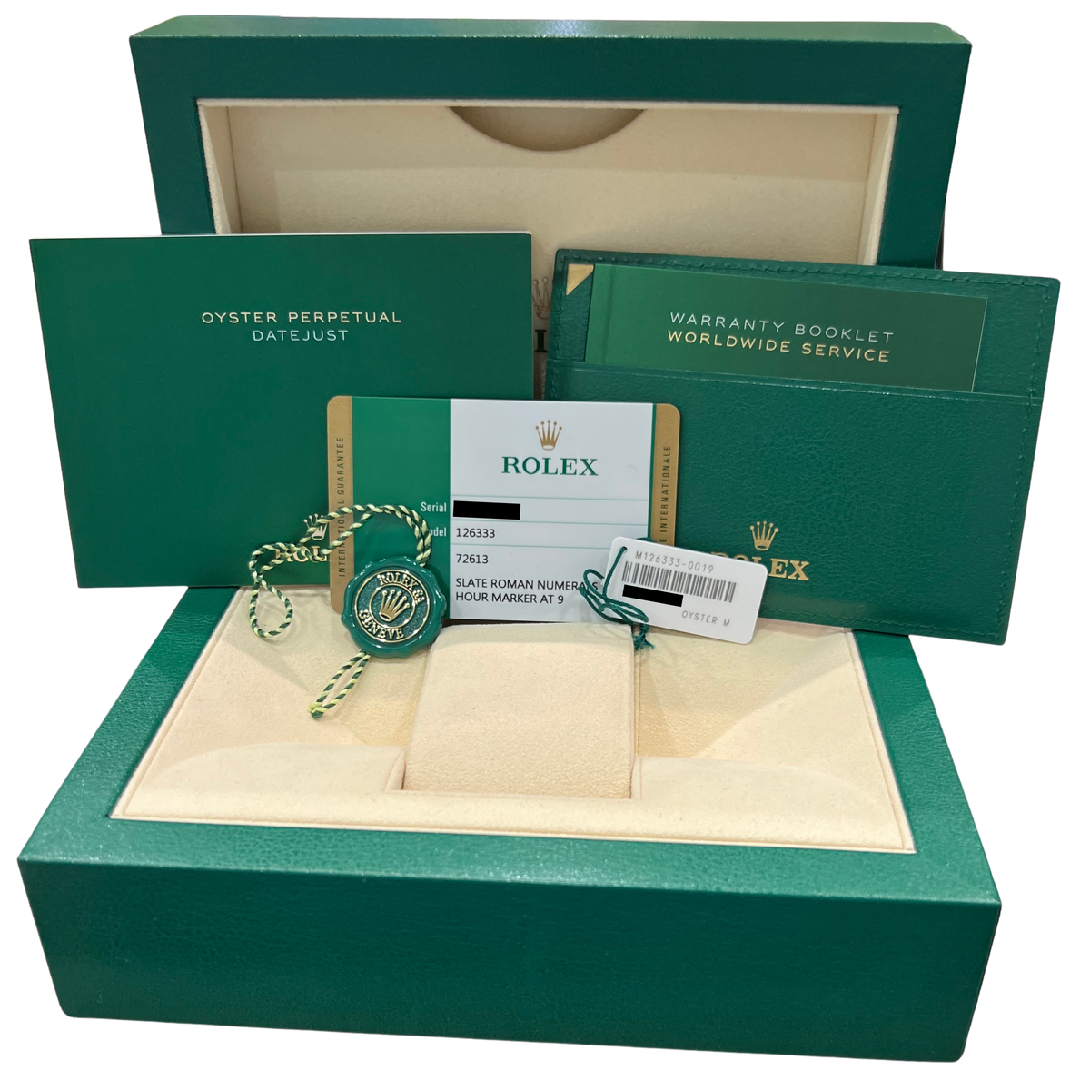 2018 Rolex DateJust 41 126333 Two-Tone Rhodium Wimbledon 41mm Watch Box Papers