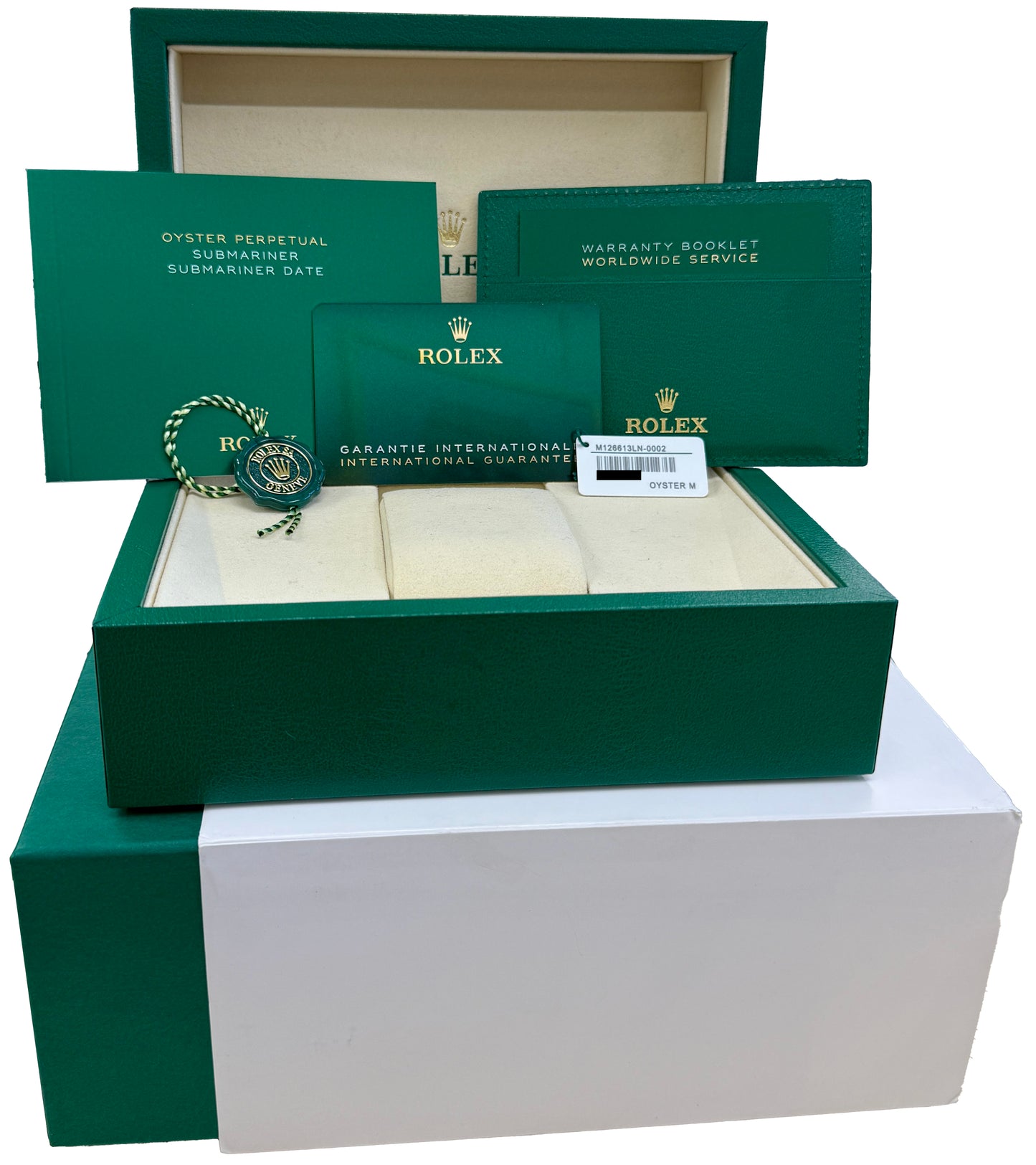 NEW 2025 PAPERS Rolex Submariner 41mm 18K Gold Steel Black Watch 126613 LN BOX