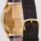 VINTAGE Patek Philippe Calatrava 35mm SILVER Manual 18K Yellow Gold Leather 2532