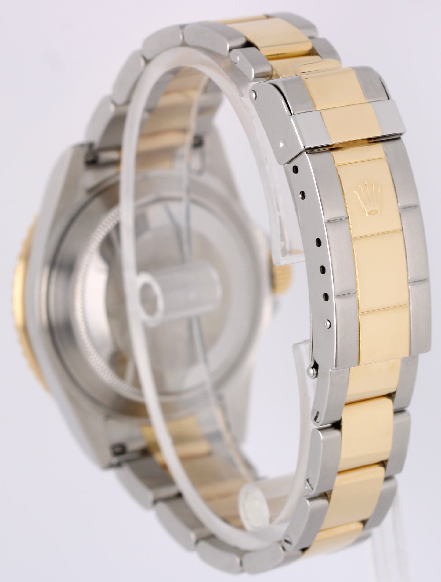 2007 PAPERS Rolex Submariner Date Two-Tone 18k Gold Black 40mm 16613 Watch BOX