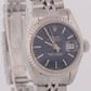 Ladies Rolex DateJust 26mm BLUE 18K White Gold Stainless Steel JUBILEE 69174