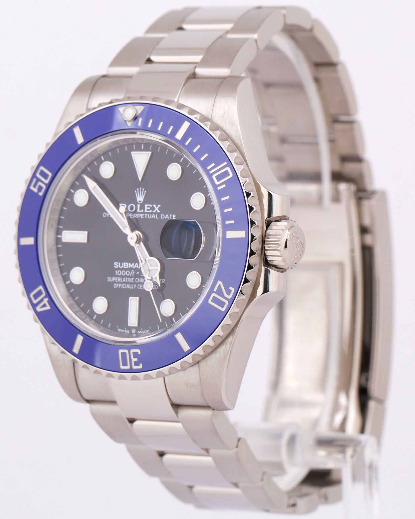 2021 NEW CARD Rolex Submariner 41 Date BLUEBERRY 18K Gold BLUE 126619 LB BOX